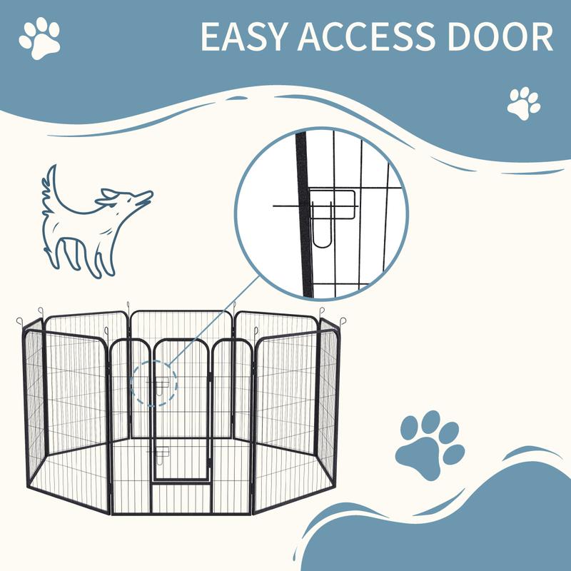 Sundaze Dog Playpen 8 Panel Foldable Cat Puppy Exercise Pen Heavy-Duty Indoor/Outdoor Pet Furniture  Enclosure Run Cage Dogcrate Furniture 2