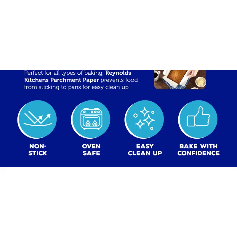 Non-Stick Parchment Paper 380mm x 10m - Ideal for Cooking and Baking Bakeware Oil Utensils Cake 5