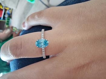 Product Review of 【T8】925 Sterling Silver Oval Shape CZ Ring from A**a S**6 0