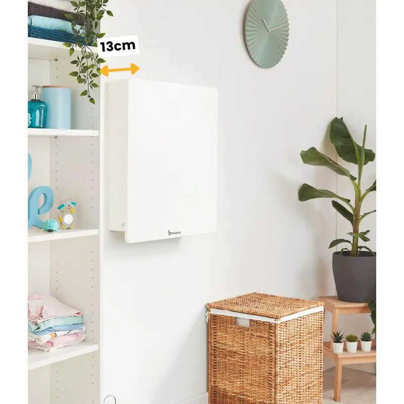 Baby Wall Changing Table with shelves and wipeable mat 3