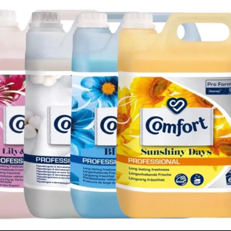 2 x COMFORT PROFESSIONAL 5L Fabric Conditioner - Blue Skies , Pure and Lily And Rice Flower For Long Lasting Freshness, 66 Washes per Bottle - 132 Washes Total Household