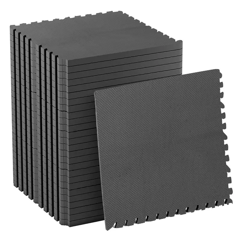 EVA INTERLOCKING FLOOR MATS SOFT FOAM GYM FLOORING MAT YOGA TILES 10 MM 60X60Cm 0