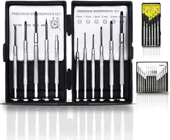 Bizwizz Mini Screwdriver Sets,Small Screwdriver Set Eyeglass Sunglass Repair Interchangeable Torx Screwdrivers Sets, Watch Repair Kit, Laptop Repair Tool kit, Precision Tools 8