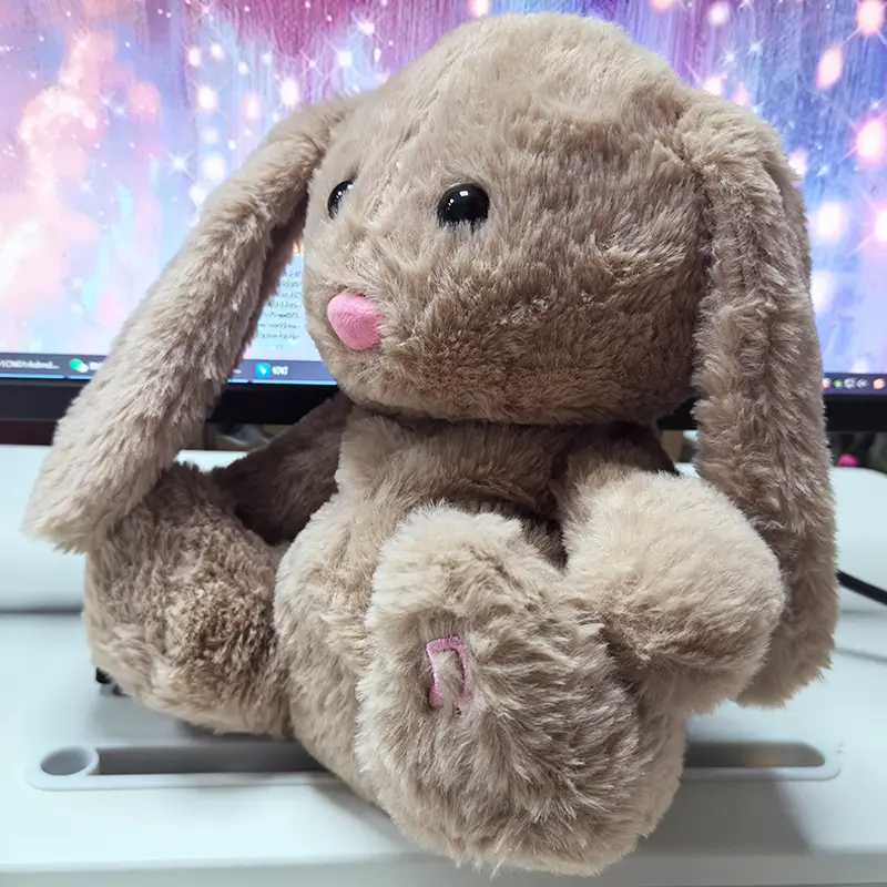 Breathing Rabbit Toy Baby Soothing Koala Plush Doll Baby Kids Soothing Music Baby Sleeping Companion Sound and Light Doll Toys 2