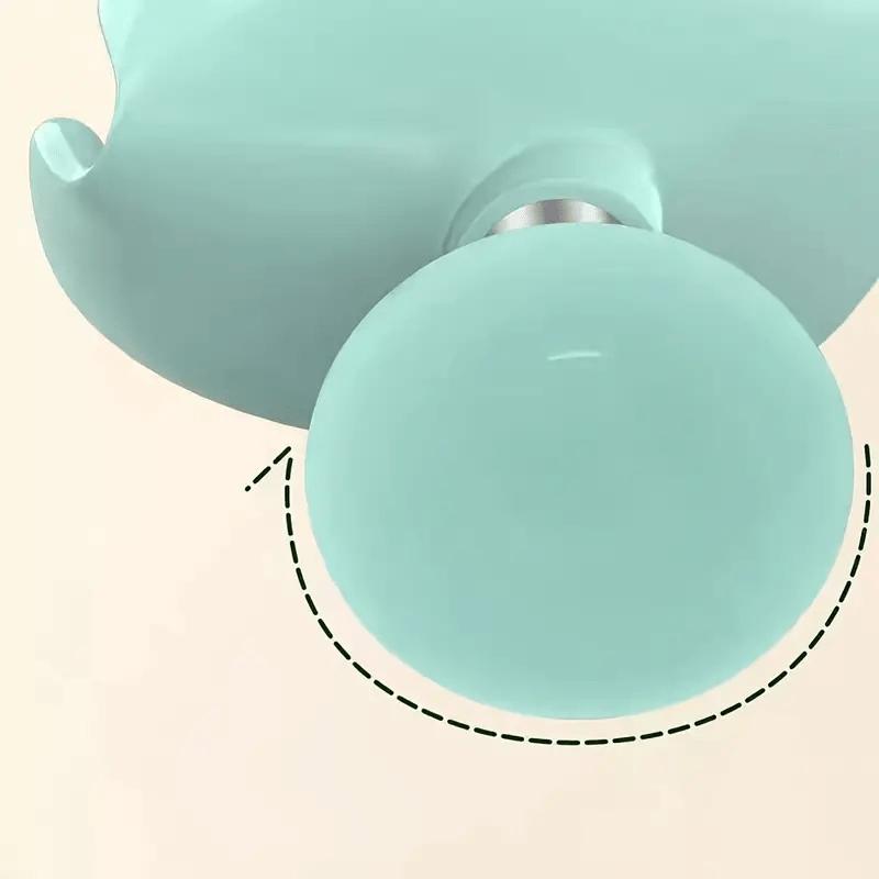 1pc Leaf Shaped Soap Holder, Shower Soap Holder, Bath Soap Box, Sponge Tray, Draining Soap Dish Plastic Accessory 4
