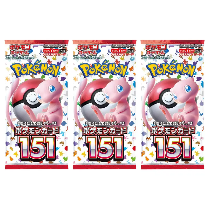 POKÉMON 151 JAPANESE BOOSTER PACK - [JAPANESE - sv2a] -  POKEMON TCG TRADING CARDS 3