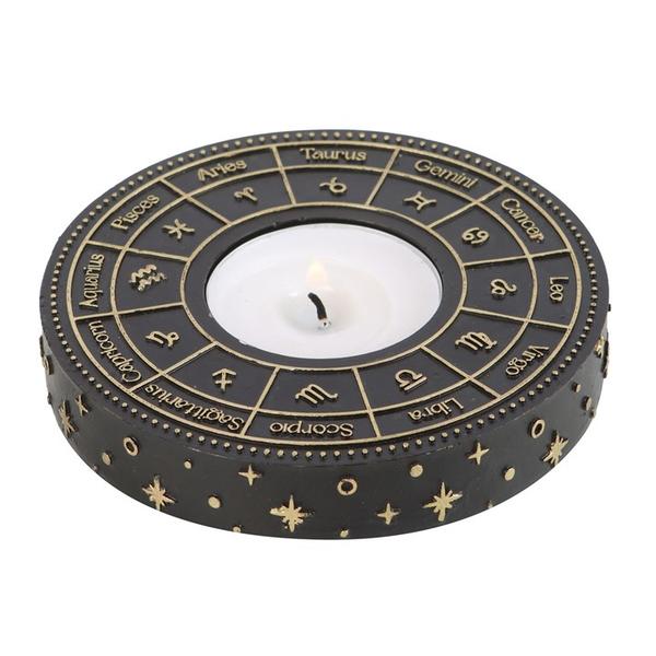 Astrology Wheel Tealight Candle Holder 0