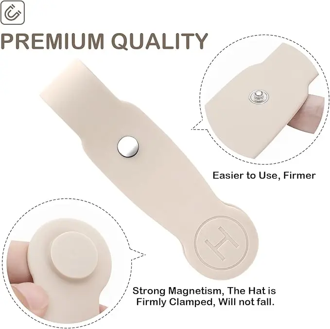 Magnetic Hat Clip for Traveling Bags - Hands Free Hat Travel Accessories 1