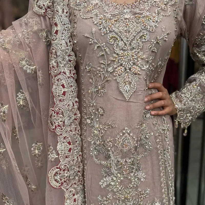 Sifarish luxury hand embellished heavy wedding outfit 1