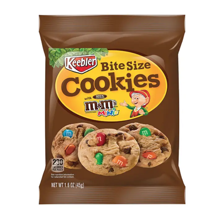 Keebler M&M's Bite Size Cookies 1.6 oz (45g)