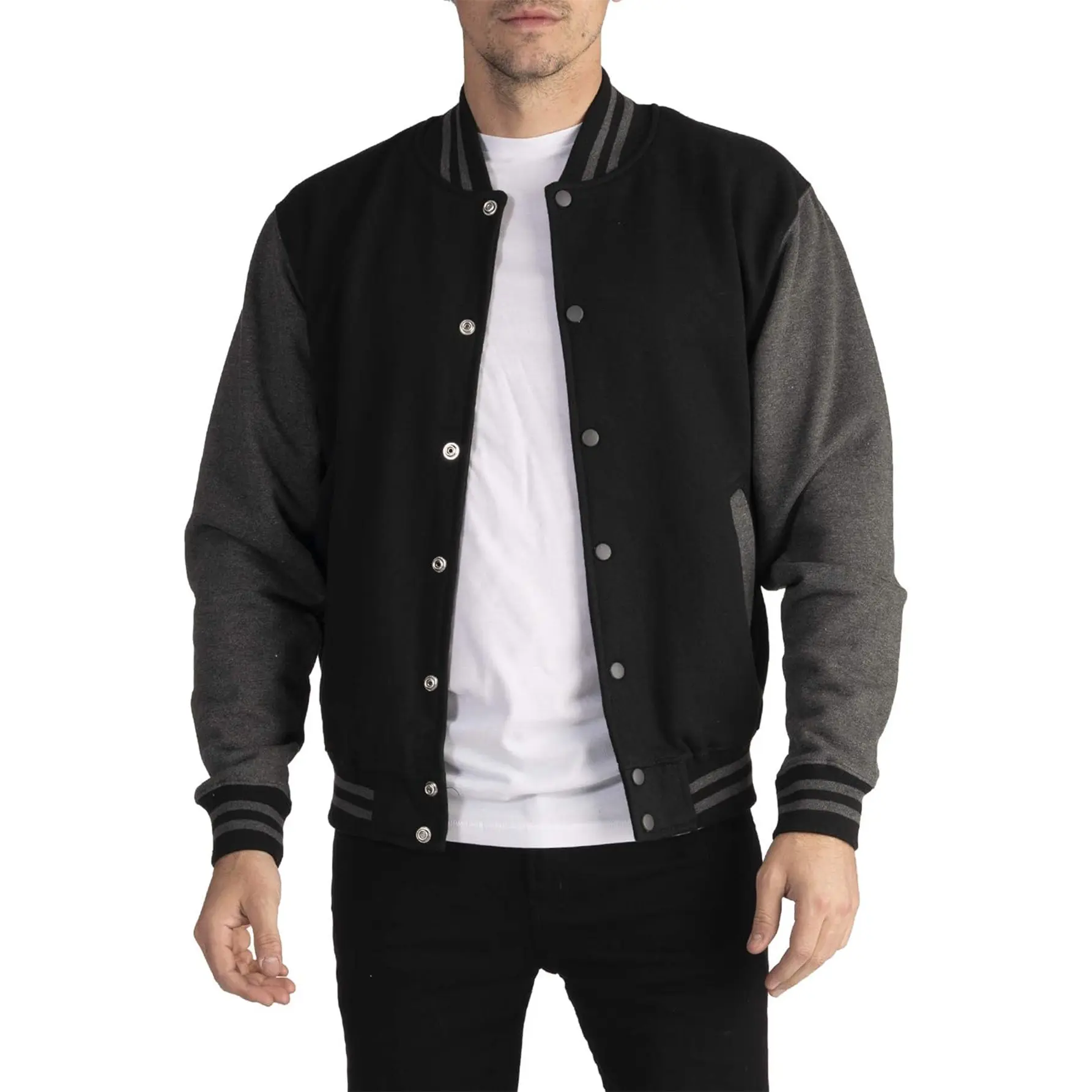 Men's Jacket Casual Sports Cardigan Plus Velvet Button Men's Sweater Jacket