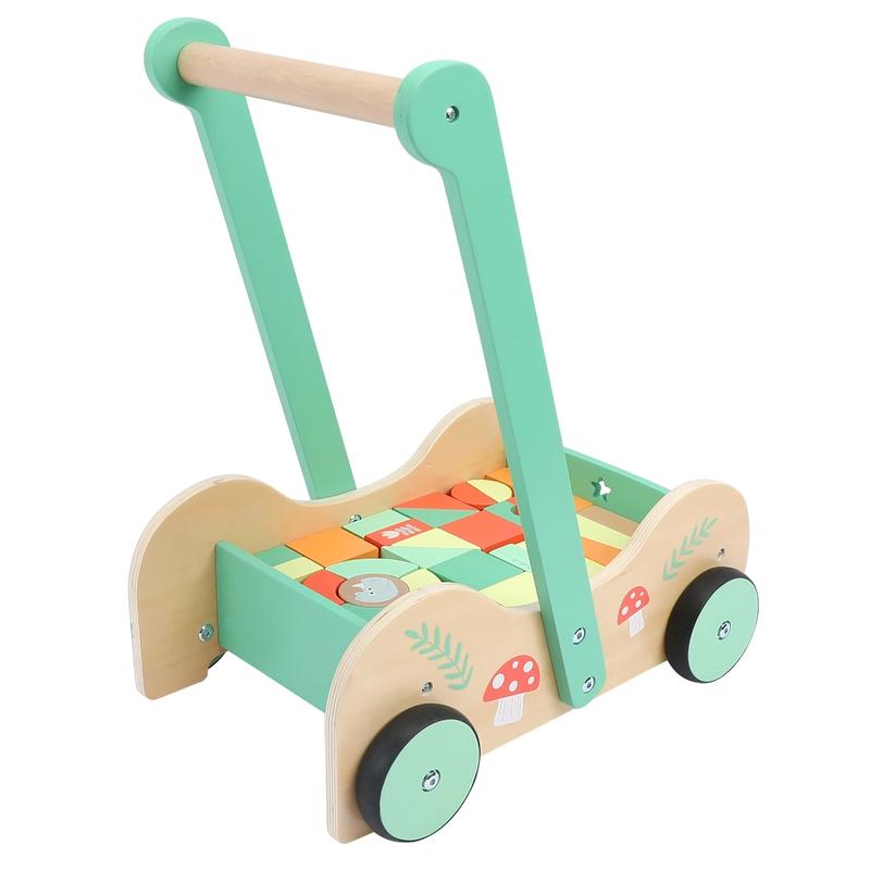 Product Introduction of Safari Wooden Baby Steps Walker Set for Toddlers – Perfect First Steps, Fun Blocks, and Safe Wooden Design 4