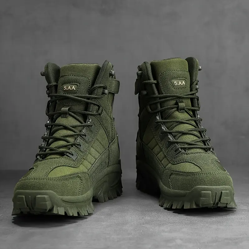 Autumn and winter new men's boots outdoor lace-up hiking shoes anti-slip wear large size boots trend fashion ankle boots 5