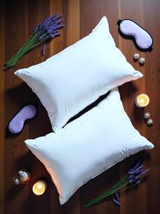 Duck Feather Pillow Hotel Quality Down Pillows for Side Sleeper, Medium Support, Breathable, White