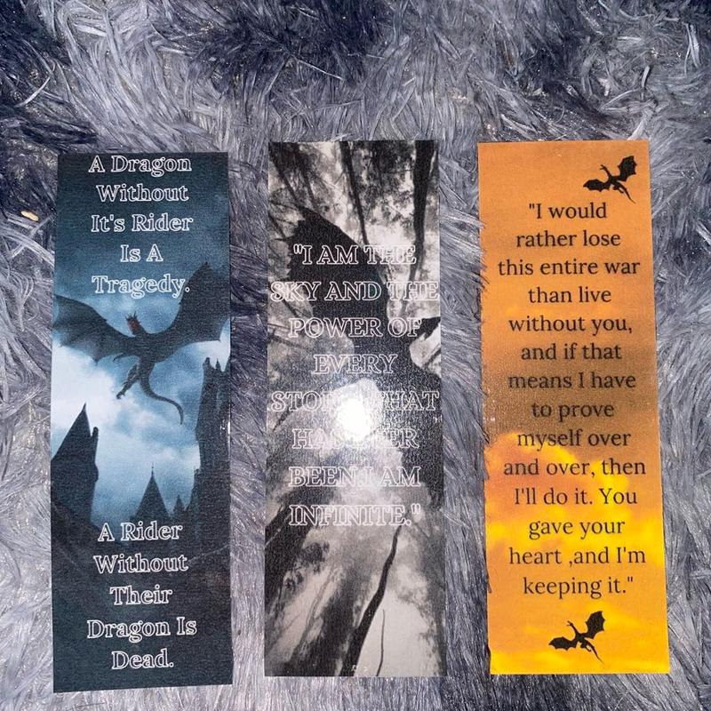 Fourth wing bookmarks 0