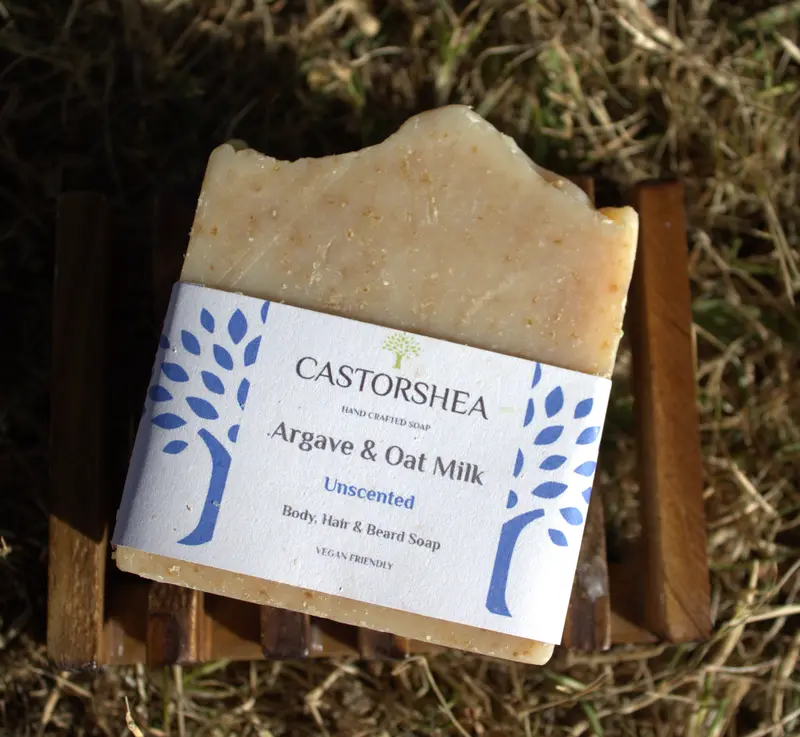 Castorshea Vegan friendly Oat Milk & Honey Soap Bar Body Care Body Wash 4