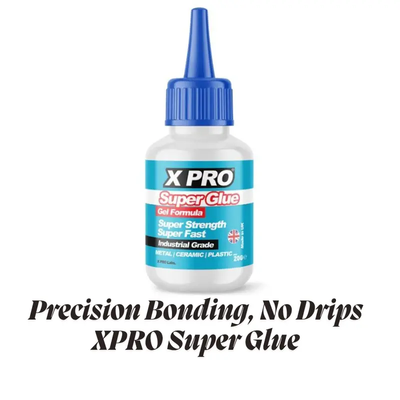 XPRO High Strength All-Purpose Super Glue Non-Drip Gel 20g - Fast-Acting Industrial-Grade Adhesive 2