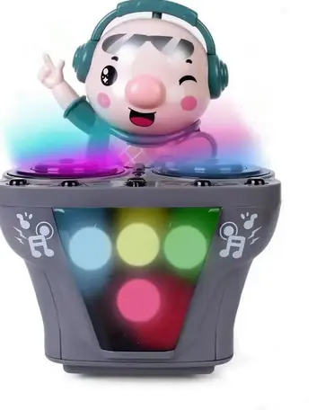 DJ ROBOT FUNNY MOVING MUSIC AND LIGHTS SOUND FOR CHILDREN BOYS AND GIRLS NOVELTY FUNNY DANCING TOY TOYS FOR MOTOR SKILL DEVELOPMENT 4