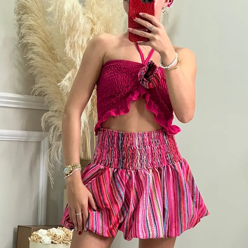 HALLIE puff RaRa skirt set Womenswear 2