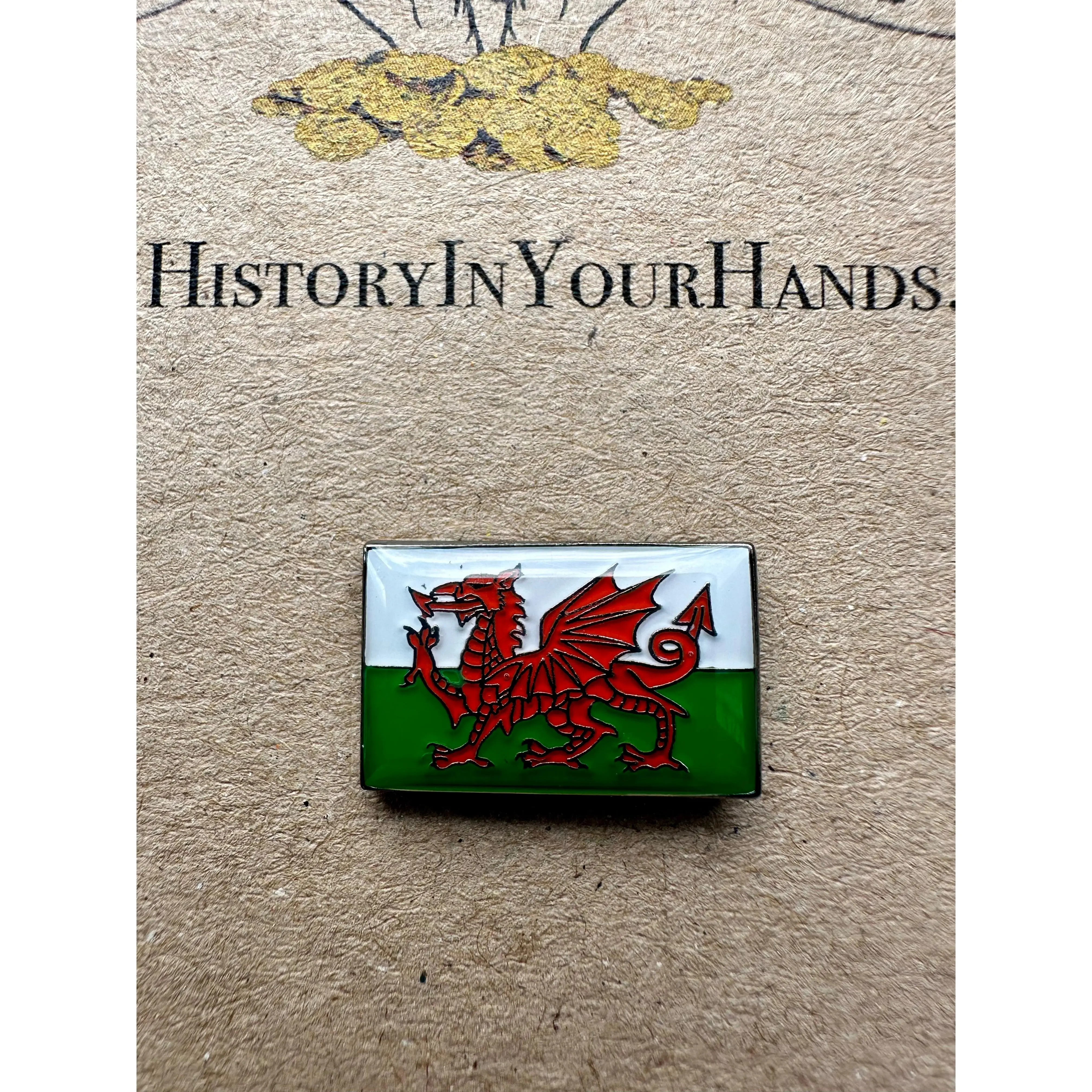 Welsh Flag Pin Badge