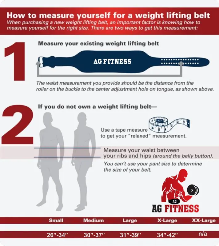 AG Fitness Weight Lifting Belt Leather Gym Training Fitness Back Men Woman 1