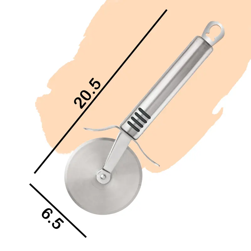 AEX Stainless Steel Pizza Cutter Heavy Duty Kitchen Utensil Pasta Slicer Blade Thick Cheese Knives 1
