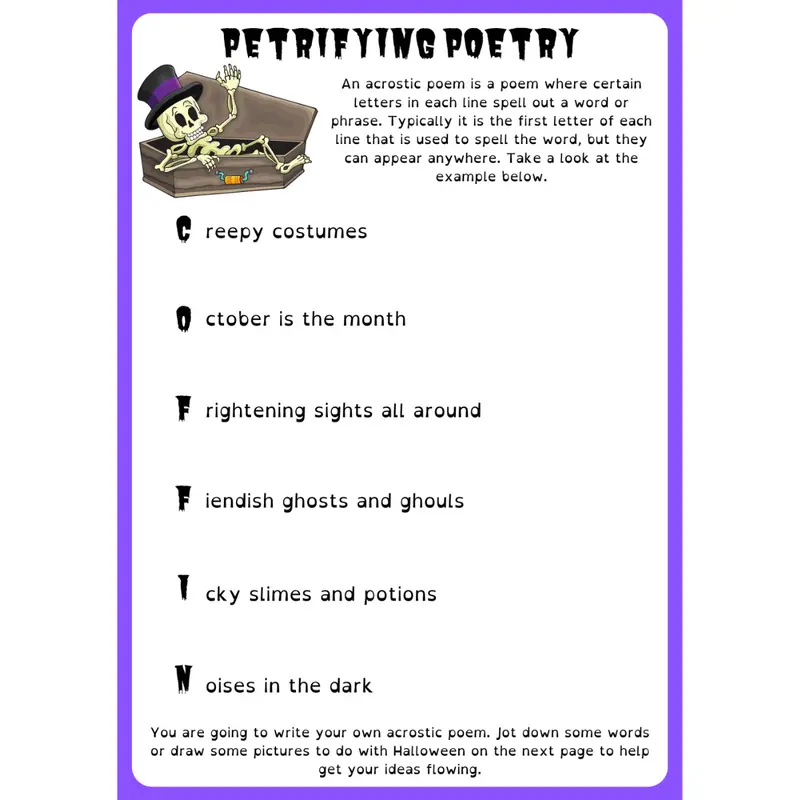 Children's Halloween Activity Pack (A4 Book) 8