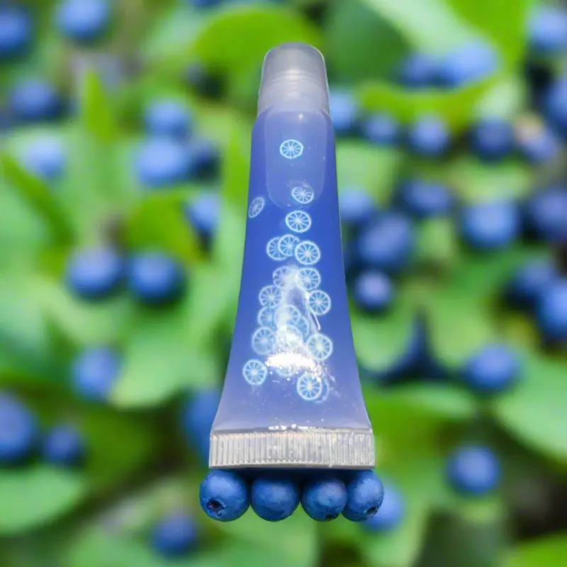 Blueberry Lip Gloss for Hydrated and Shiny Lips - Scented Makeup - Lipstick Glossy Hydrating Moisture 1