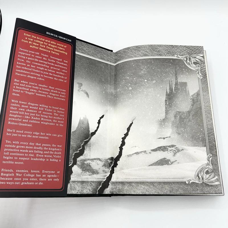 [Free Shipping] Fourth Wing (Special Edition: Sprayed Edges) (The Empyrean, 1) Hardcover##onyxstorm-Fantasy Romance Novel 5