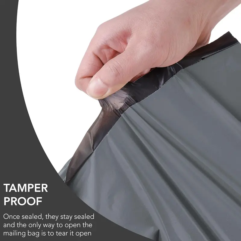50 Mixed Grey Parcel Bags, 5 Sizes, 10 Each, Self Seal Small to Large Mailing Bags stationery  school 4