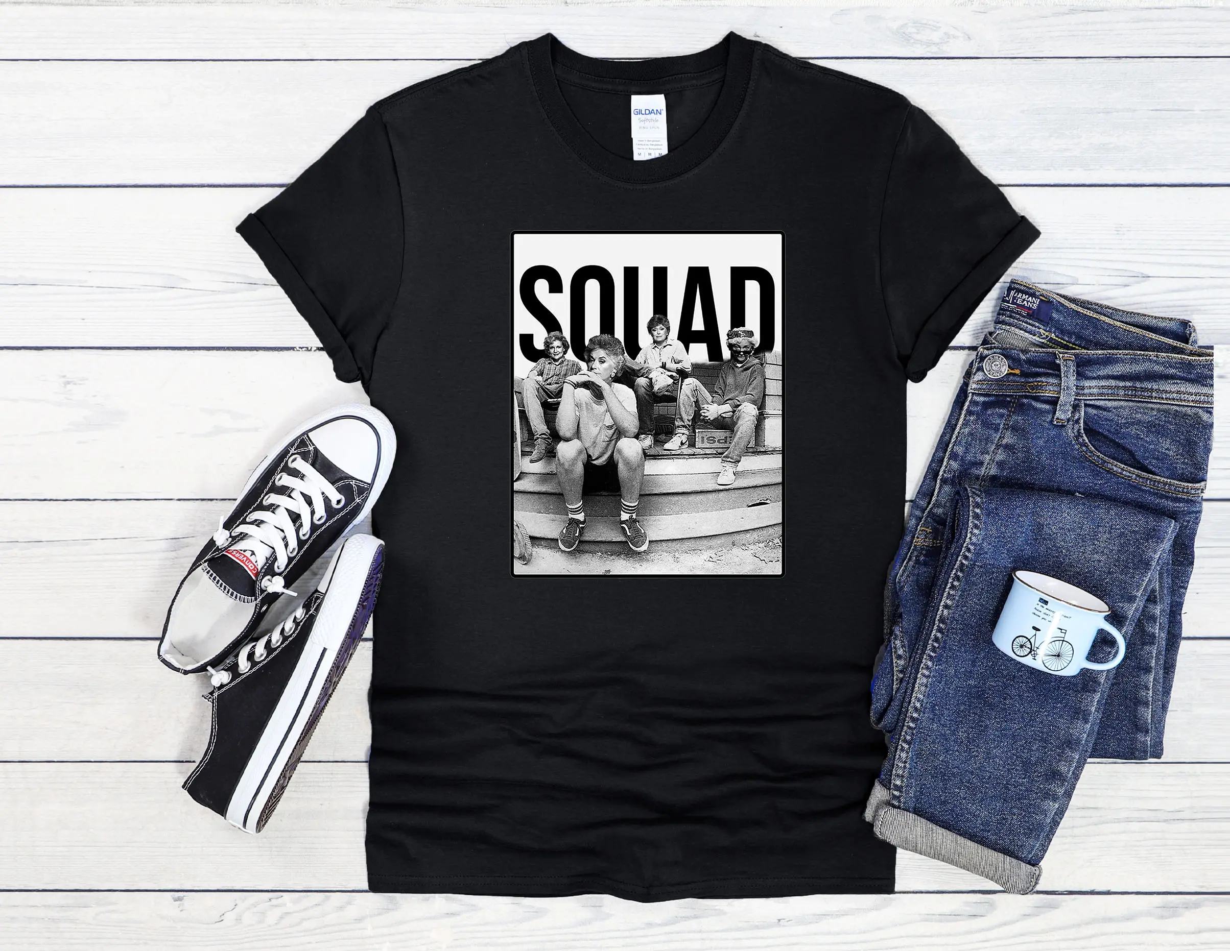 Golden Girls Squad 80s Sitcom TV Show Dorothy Blanche Rose Sophia Men Women Unisex Top T Shirt