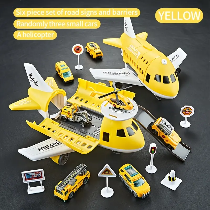 Children's Aircraft Car Toys, Inertial Aircraft And Light Passenger Aircraft Models, Children's Educational Toys Easter, Christmas, Halloween, Thanksgiving Gifts-color Box 7