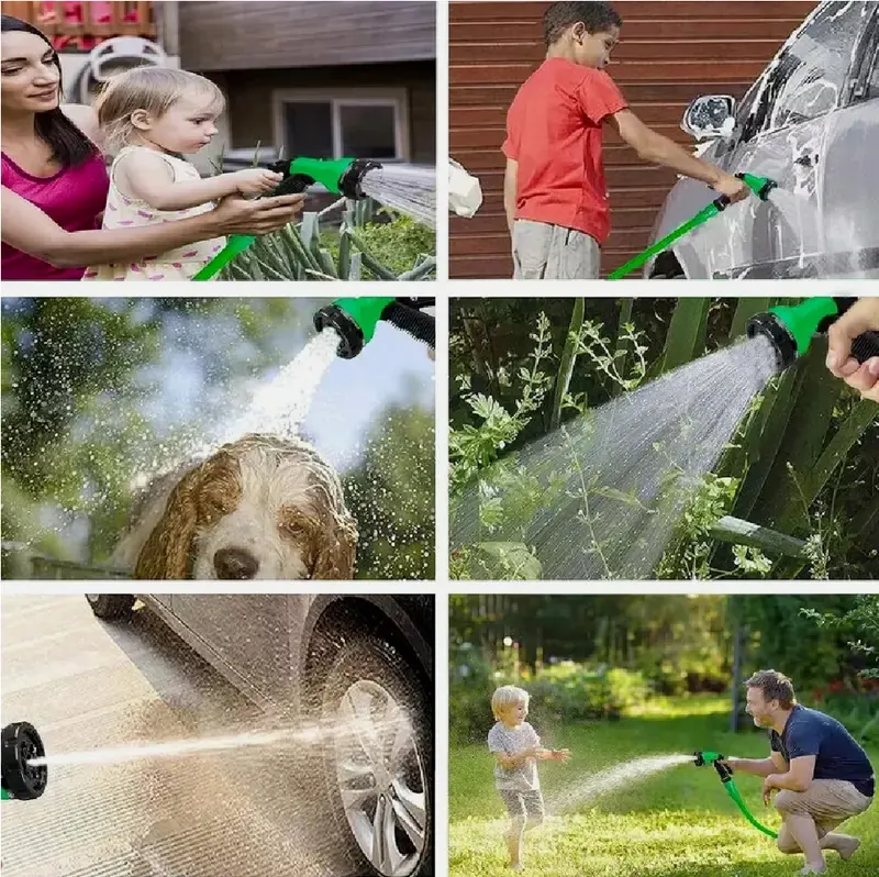 Expandable Garden Hose Pipe Anti Kink with 7 Function Water Spray Gun - Magic Hose 5