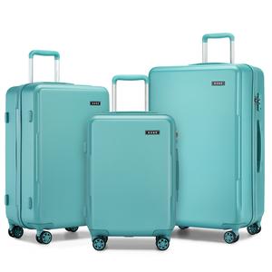 [MissLulu Bags] Classic Design ABS+PC Luggage Set 20"/24"/28" Durable Hard Shell Suitcases with TSA Lock  - Tiffany Blue