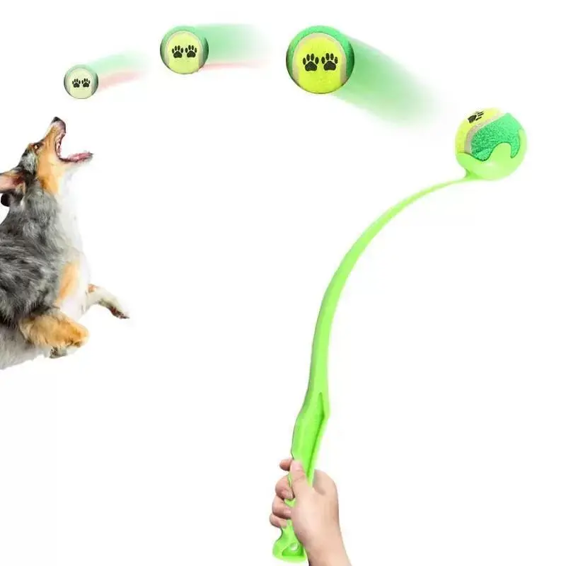 35 cm Plastic Dog Tennis Ball Chucker Launcher - Random Colour 2