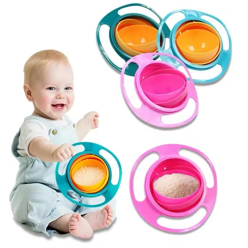 Baby Feeding Bowl Gyro Bowl 360 Degree Rotation Spill Resistant Feeding Dishes for Baby Training Children Spill-Proof + kids + gadget + Kitchen supplies + crockery + beauty + feeding bowl + gadget 1