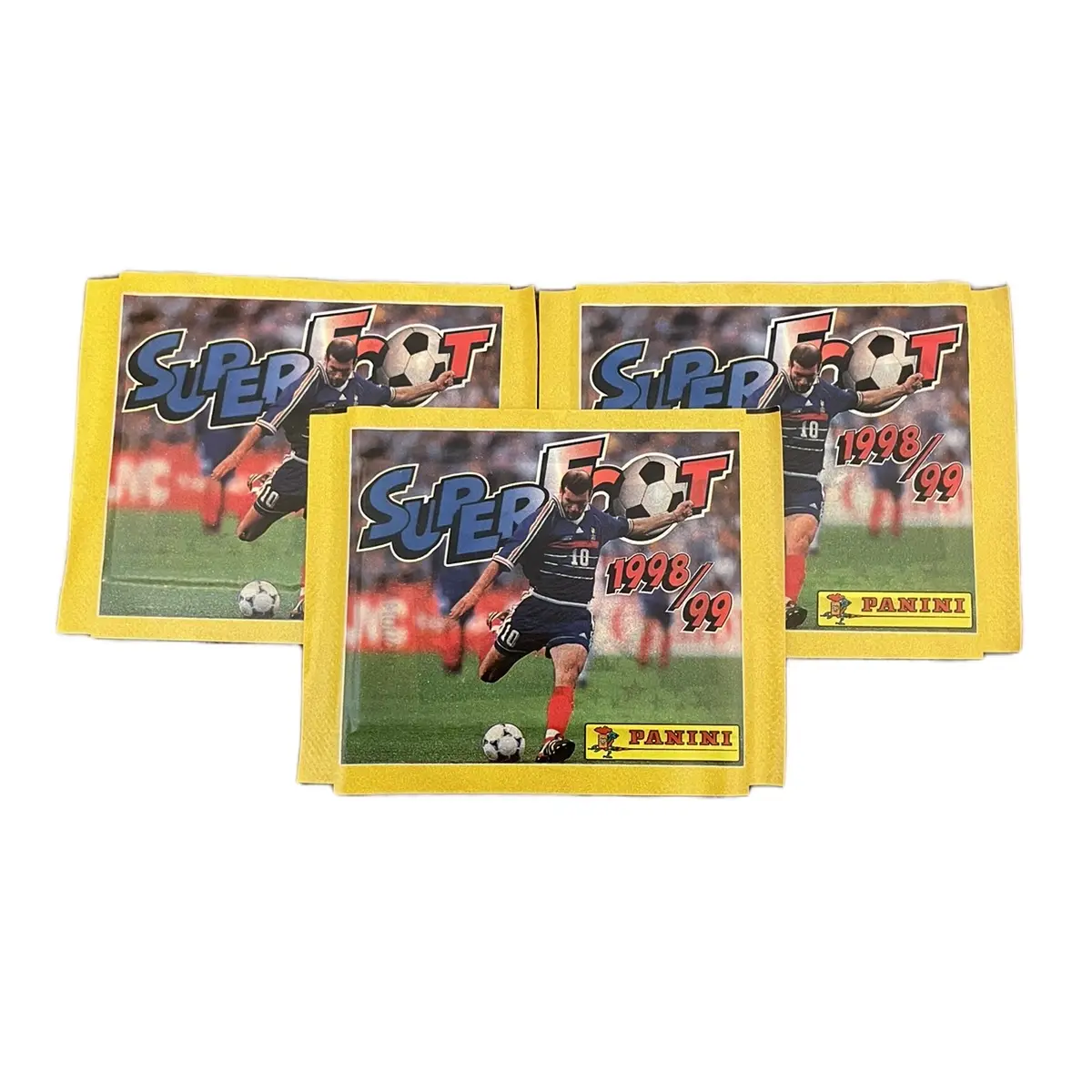 3 x SuperFoot 1998/99 Panini Stick Pack