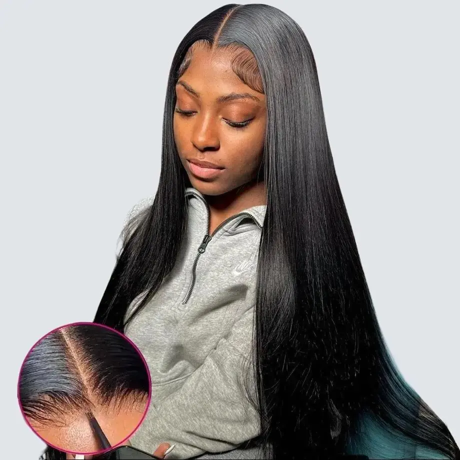 Glueless Straight 4x6 5x5 Lace Closure Wigs Human Hair No Glue Need 9x6 7x5 HD Transparent Lace Front Frontal Wig Ready To Wear 3s Quick Install New Arrival