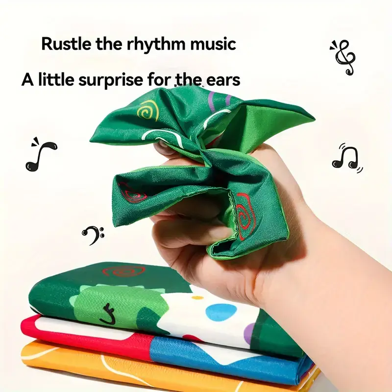 Tissue Box Sensory Toy, Crinkle Tissue Box Baby, Sensory Toys for Babies, Montessori Toys for Boys and Girls, Soft Crinkle Toys for Infant Toddlers, Stocking Stuffers, rotation new born cuddle baby tissue 1 year early educational toy development 8