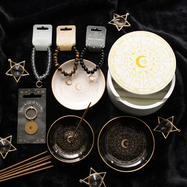 Astrology Wheel Keyring - Perfect for keys 4