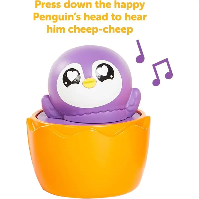 Tomy: Toomies - Fill and Pop Ice Cream Truck with Hide and Squeak Egg - Educational Push-Along Play Toy for Toddlers 1