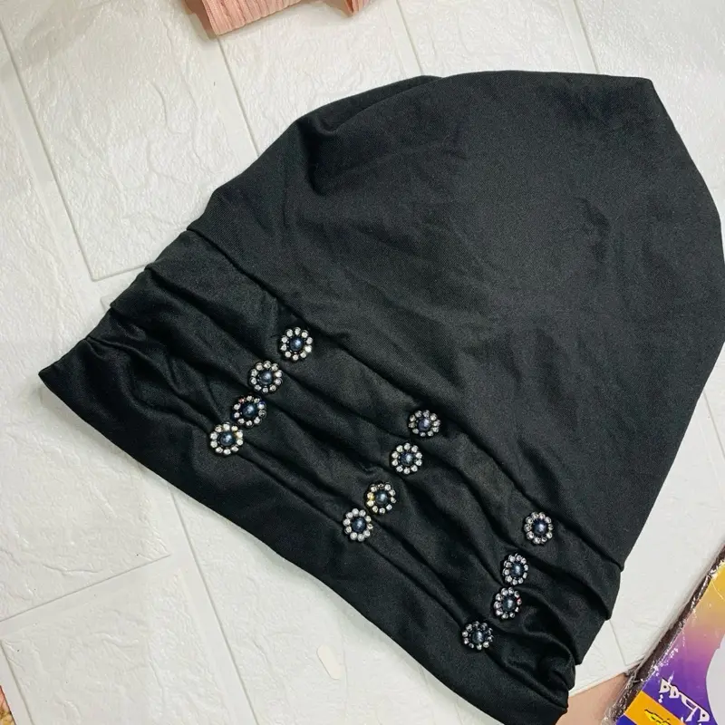 Black Hijab Cap for Full Coverage - Fashion Accessory