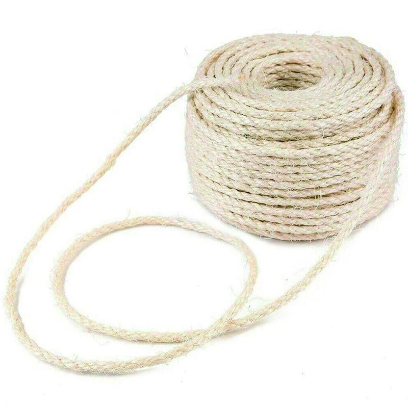 Product Introduction of 60m Natural Sisal Rope Cat Cats Scratching Post Claw Control Toys Crafts Pet 18