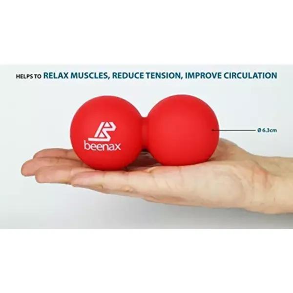 Massage Ball - Double Lacrosse Ball - Perfect for Trigger Point T, Yoga - Designed to Relieve Stress and Relax Tight Muscles 1