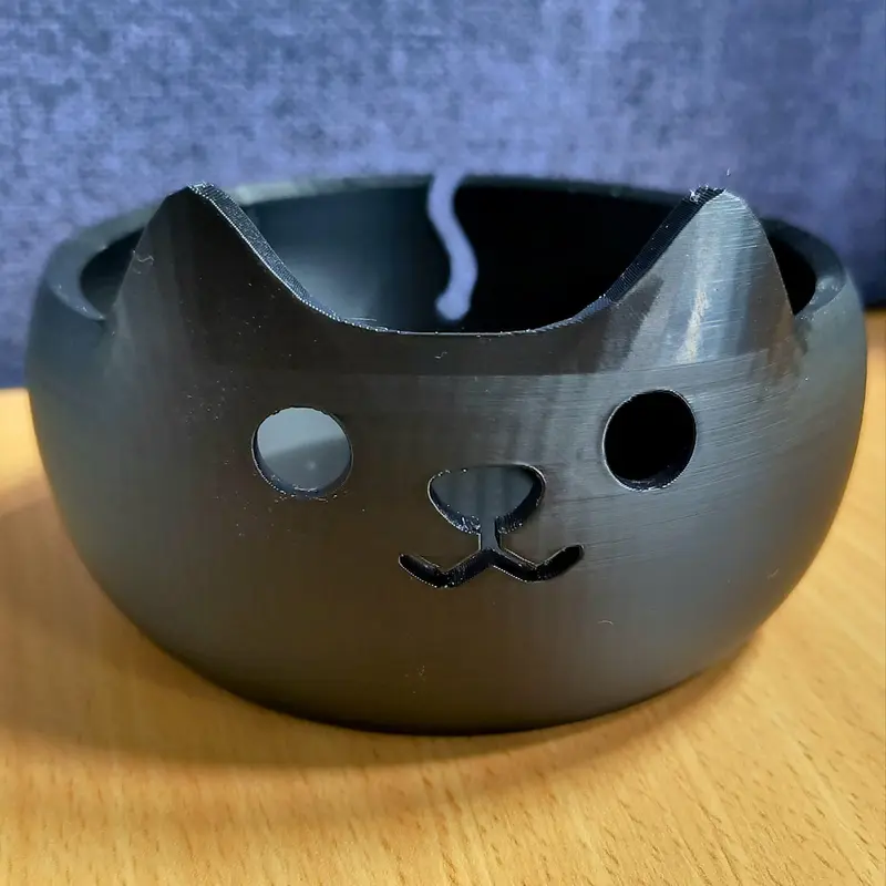 Adorable 3D Printed Cat Wool Yarn Bowl | Cute Yarn Holder 5