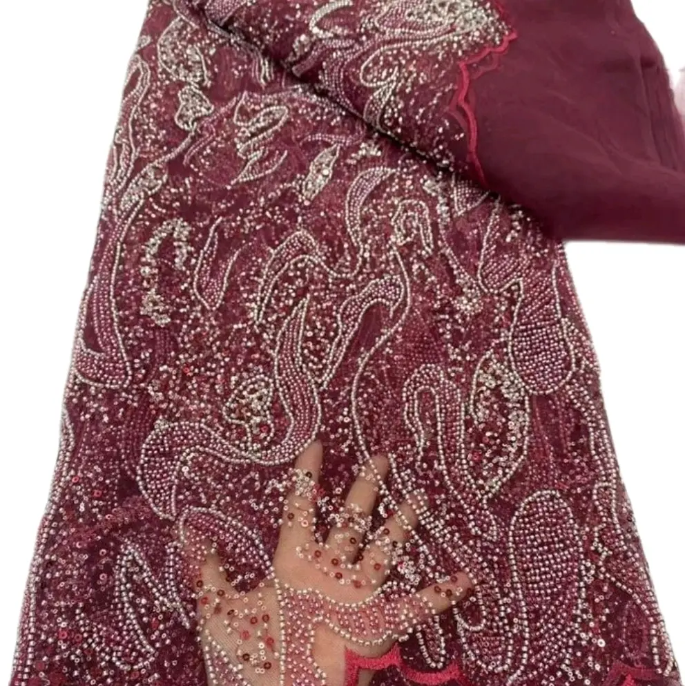 High Quality Handbeaded Fabric Material