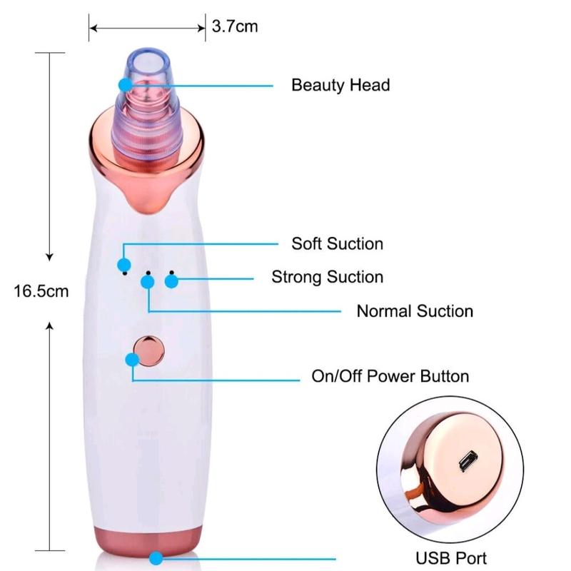 Electric Blackhead Remover Pore Nose Sucker Pimple Skin Acne Face Cleaner Vacuum Facial Skin Care Comfort Daily 1
