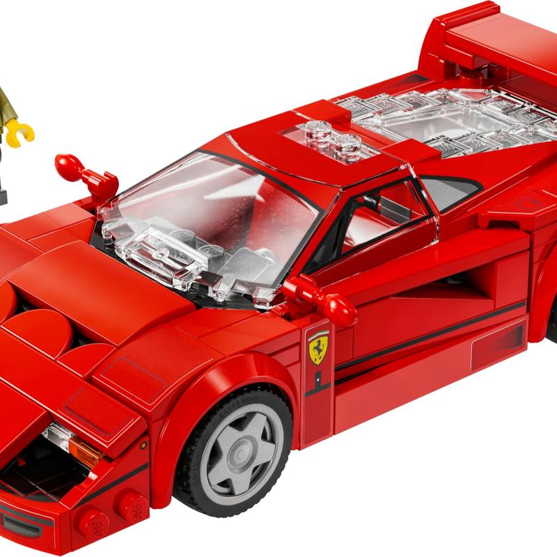 LEGO Speed Champions Ferrari F40 Supercar Buildable Vehicle, Toy Model Car for 9 Plus Year Old Boys and Girls, with Driver Minifigure, Kids' Bedroom Decoration, Gift Idea 76934 8