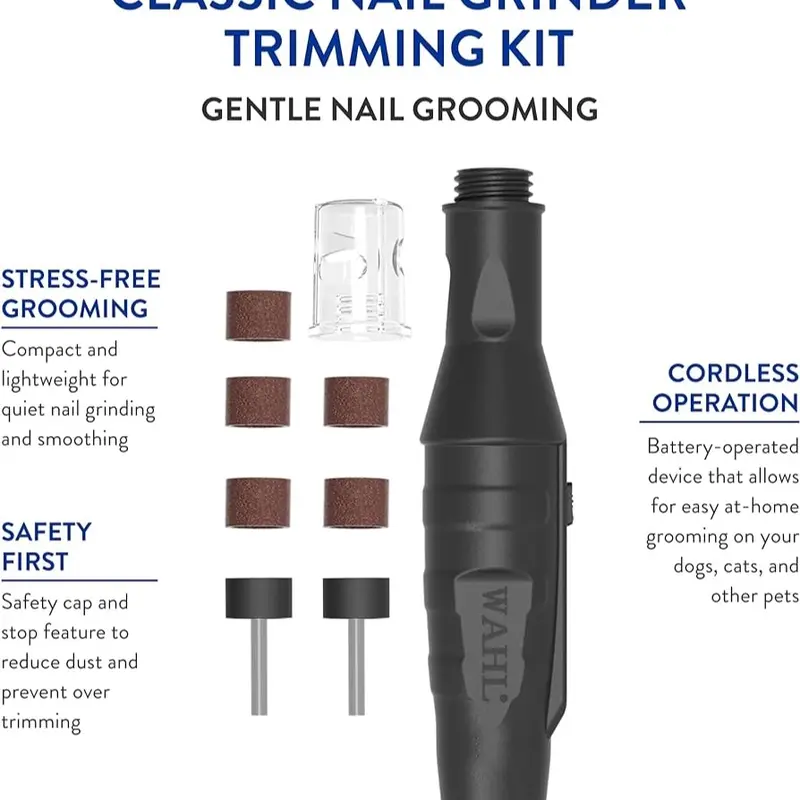 Battery Powered Classic Dog and Cat Nail Grinder - Trimmer for Safe and Effective Pet Nail Care 2