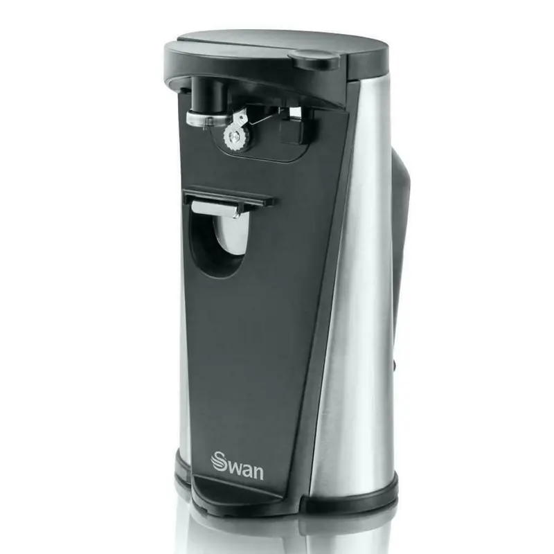 Swan 3 In 1 Multi Function Electric Can Tin Opener Bottle Opener Knife Sharpener Kitchen Lid 0